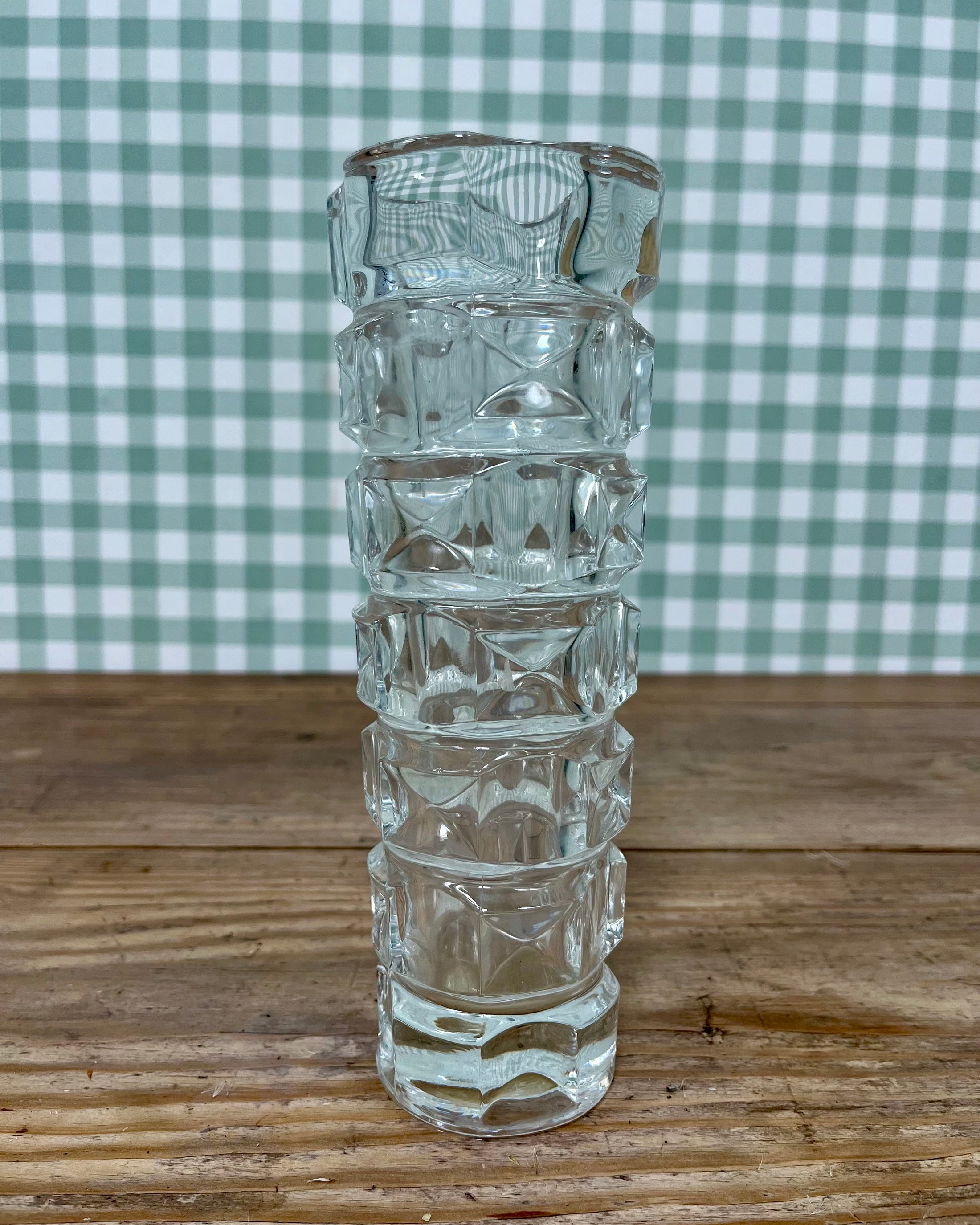 Vase vintage en cristal