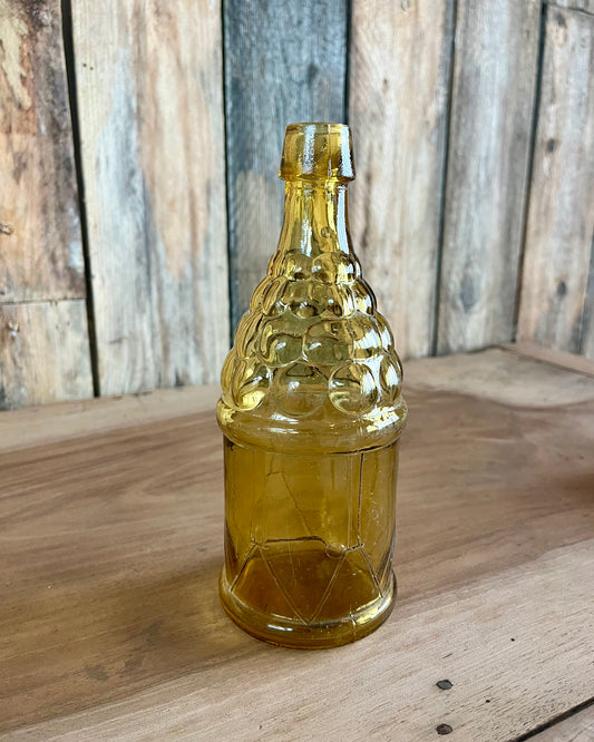 Bouteille en verre jaune