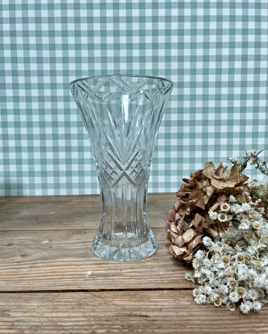 Vase vintage en cristal