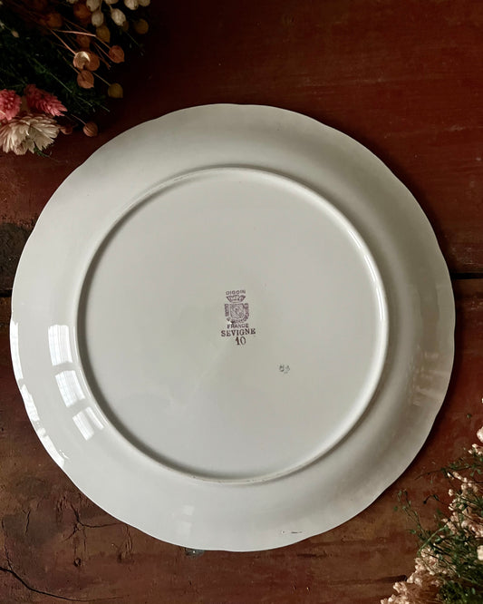 Assiettes plates Digoin