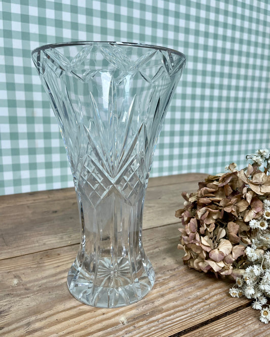 Vase vintage en cristal