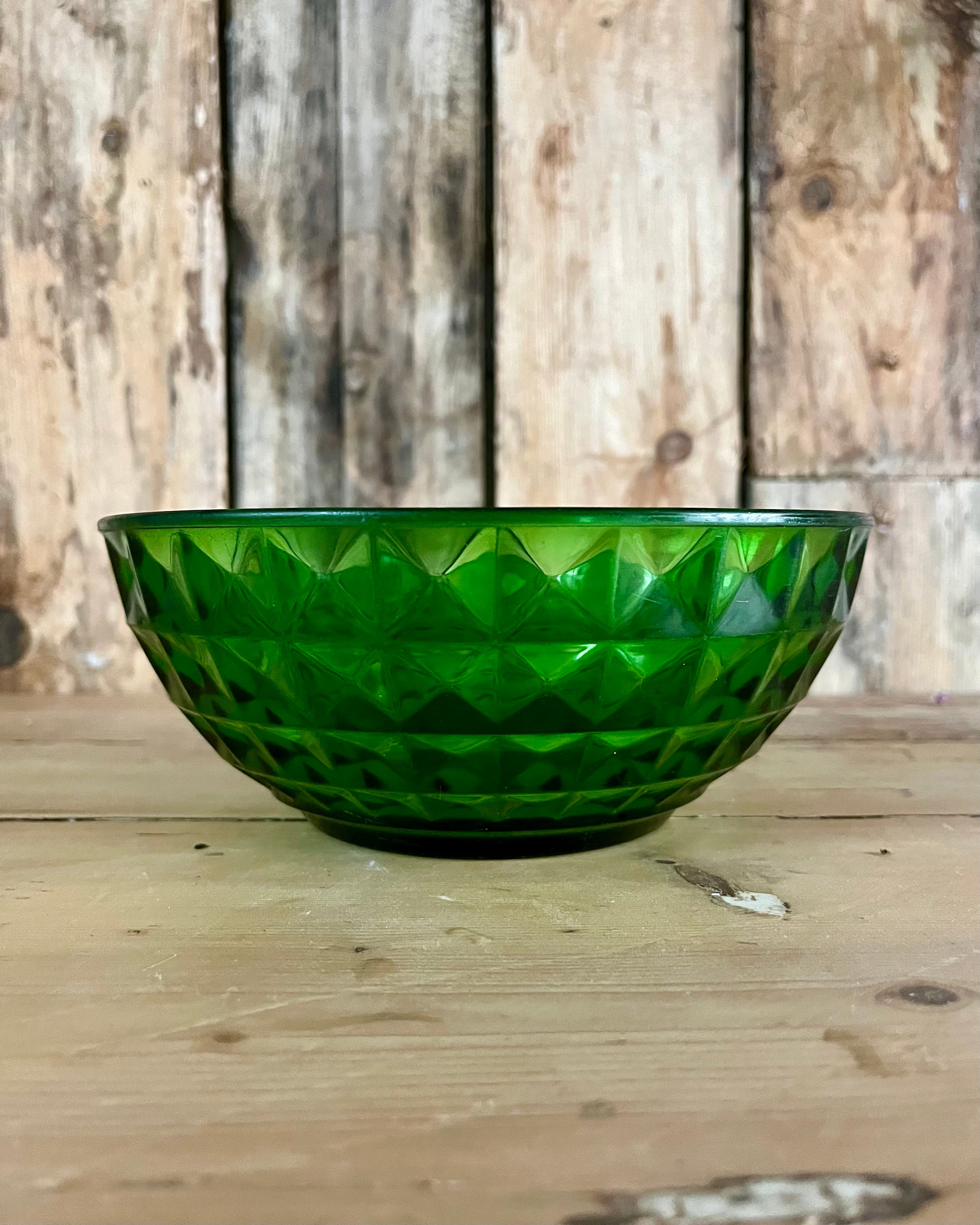 Saladier en verre vert