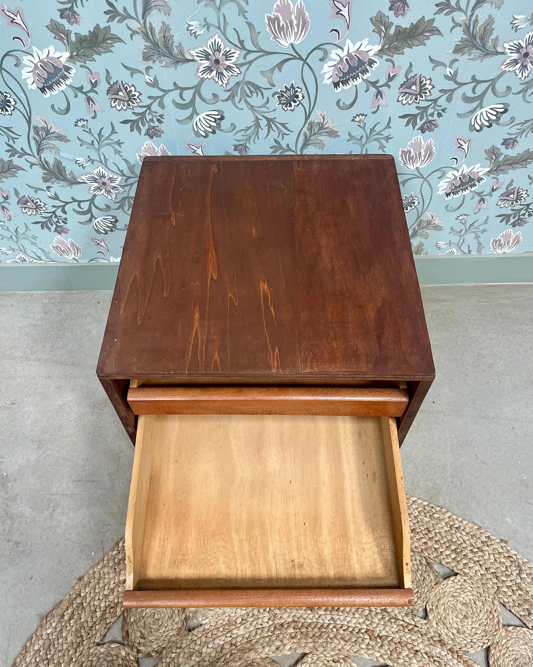 Boîte de rangement bois 70s